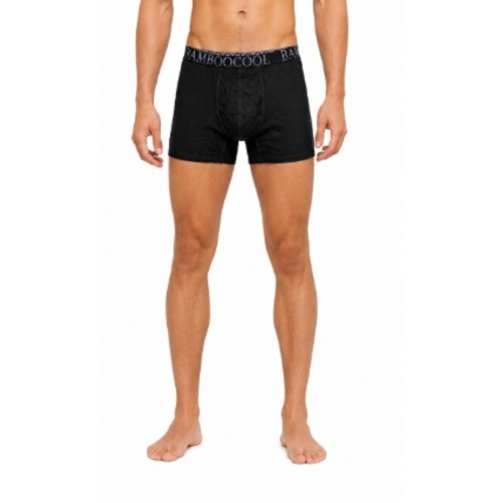 Bamboo Cool Men's Black Stretch Wide Elastic Waistband Boxer NIB Size M